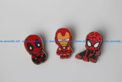sticker spiderman and iron man file cdr and dxf free vector download for Laser cut