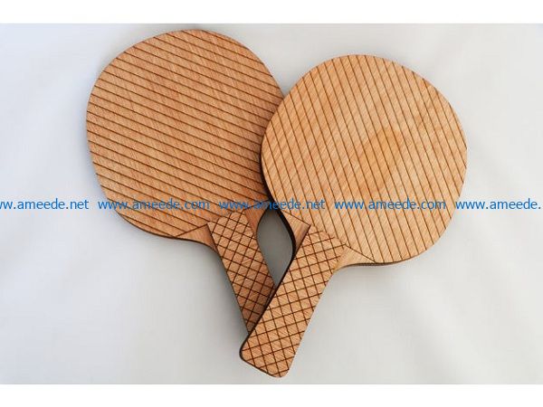 table tennis bats file cdr and dxf free vector download for Laser cut