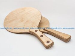 table tennis sticks file cdr and dxf free vector download for Laser cut