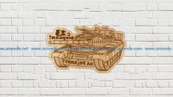 tank file cdr and dxf free vector download for Laser cut