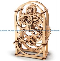 timer file cdr and dxf free vector download for Laser cut