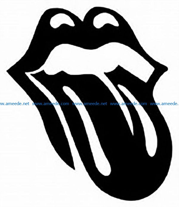tongue file cdr and dxf free vector download for print or laser engraving machines