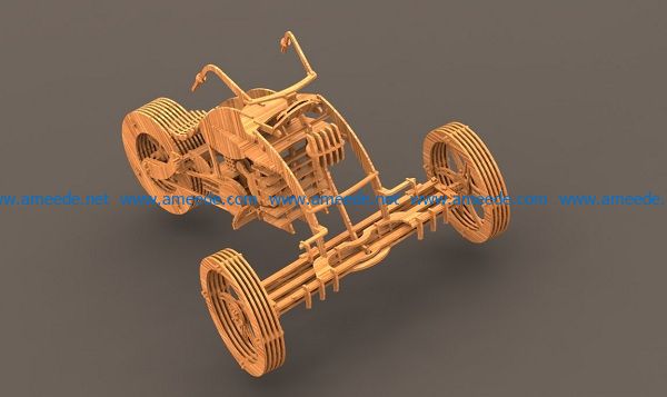 tricycle motorcycle file cdr and dxf free vector download for Laser cut