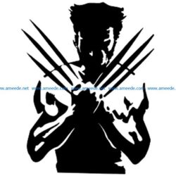 werewolves file cdr and dxf free vector download for print or laser engraving machines