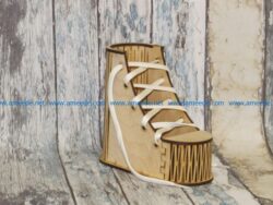 wooden sole shoes file cdr and dxf free vector download for Laser cut