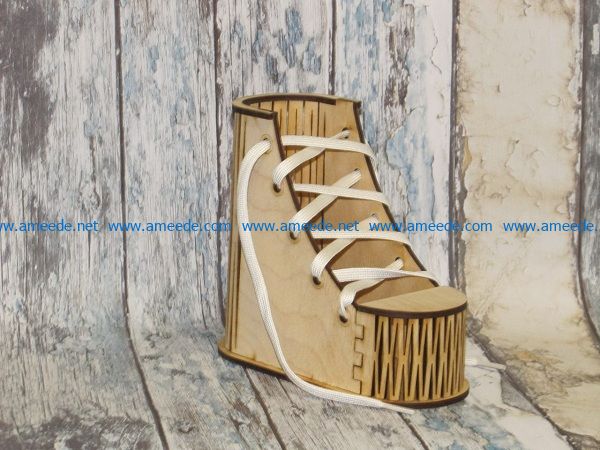 wooden sole shoes file cdr and dxf free vector download for Laser cut