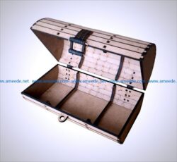 wooden suitcase file cdr and dxf free vector download for Laser cut