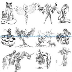 wooman pattern file cdr and dxf free vector download for print or laser engraving machines