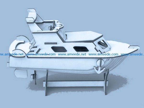 yacht file cdr and dxf free vector download for Laser cut