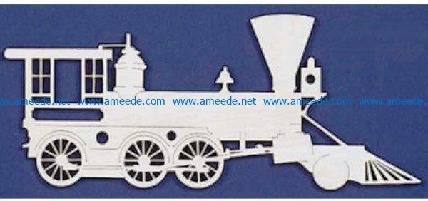2-head locomotive file cdr and dxf free vector download for Laser cut
