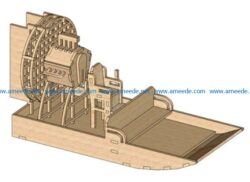 Air Boat puzzle file cdr and dxf free vector download for Laser cut