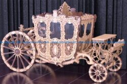 Ancient royal wagon file cdr and dxf free vector download for Laser cut CNC