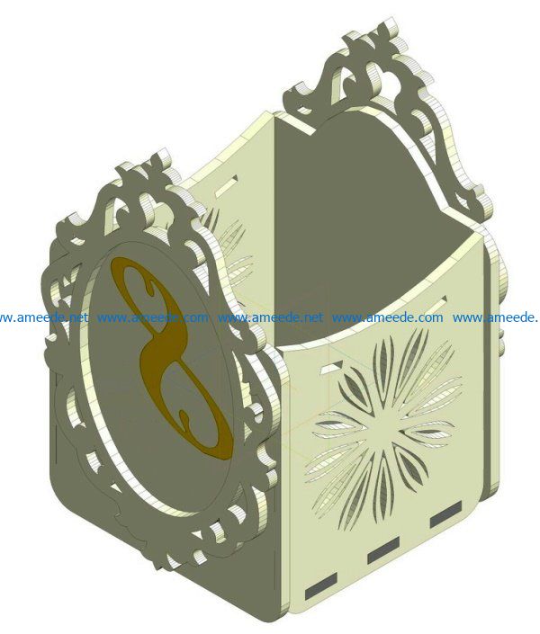 Boxes for March 8 file cdr and dxf free vector download for Laser cut