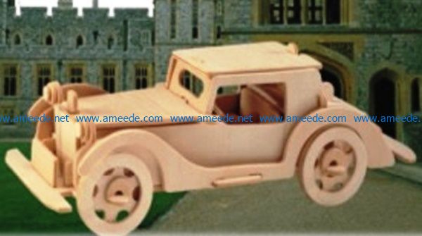 Carro Autoburn 1935 file cdr and dxf free vector download for Laser cut