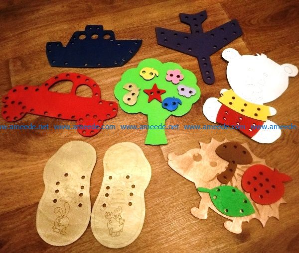 Children toy file cdr and dxf free vector download for Laser cut