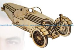 Classic car file cdr and dxf free vector download for Laser cut