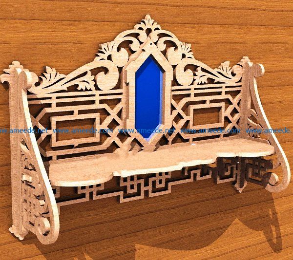 Decorative shelves file cdr and dxf free vector download for Laser cut CNC