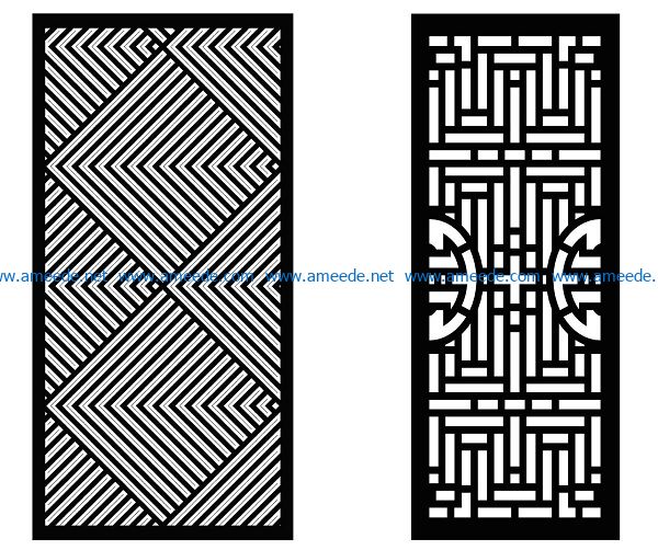 Design pattern panel screen AN00070824 file cdr and dxf free vector download for Laser cut CNC