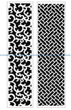 Design pattern panel screen AN00070828 file cdr and dxf free vector download for Laser cut CNC