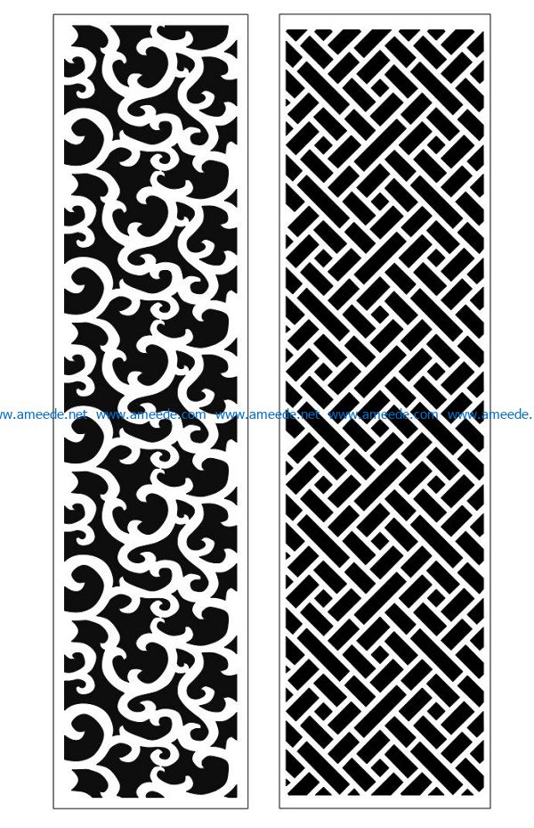 Design pattern panel screen AN00070828 file cdr and dxf free vector download for Laser cut CNC