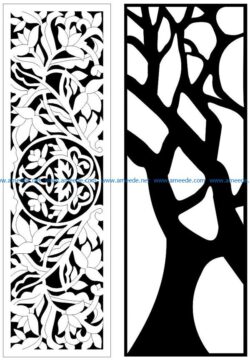 Design pattern panel screen AN00070830 file cdr and dxf free vector download for Laser cut CNC