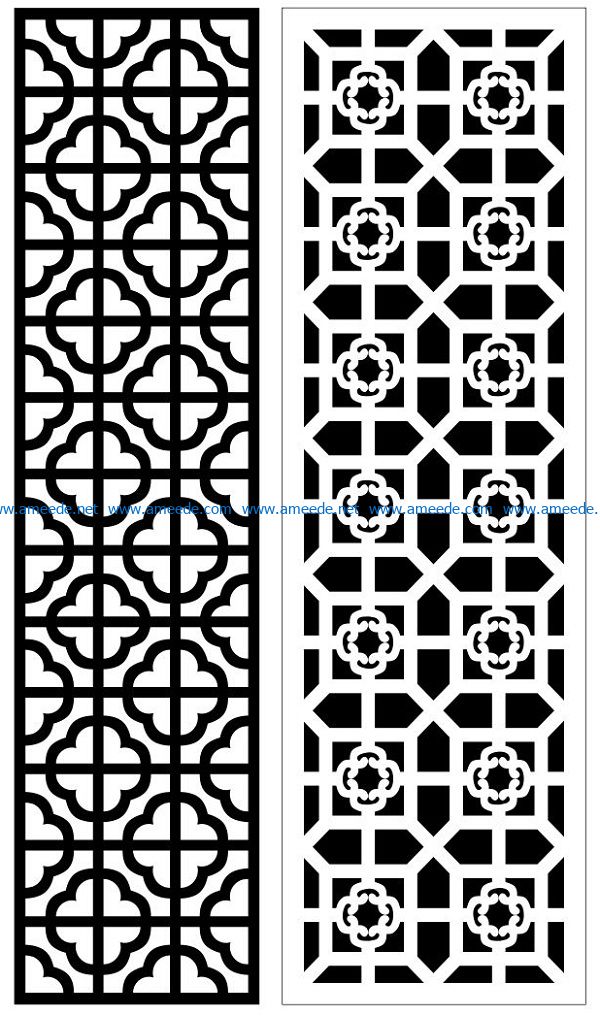 Design pattern panel screen AN00070832 file cdr and dxf free vector download for Laser cut CNC