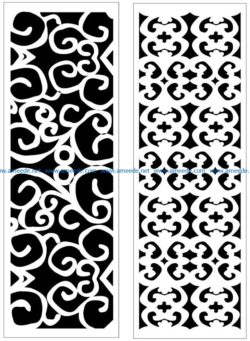 Design pattern panel screen AN00070834 file cdr and dxf free vector download for Laser cut CNC