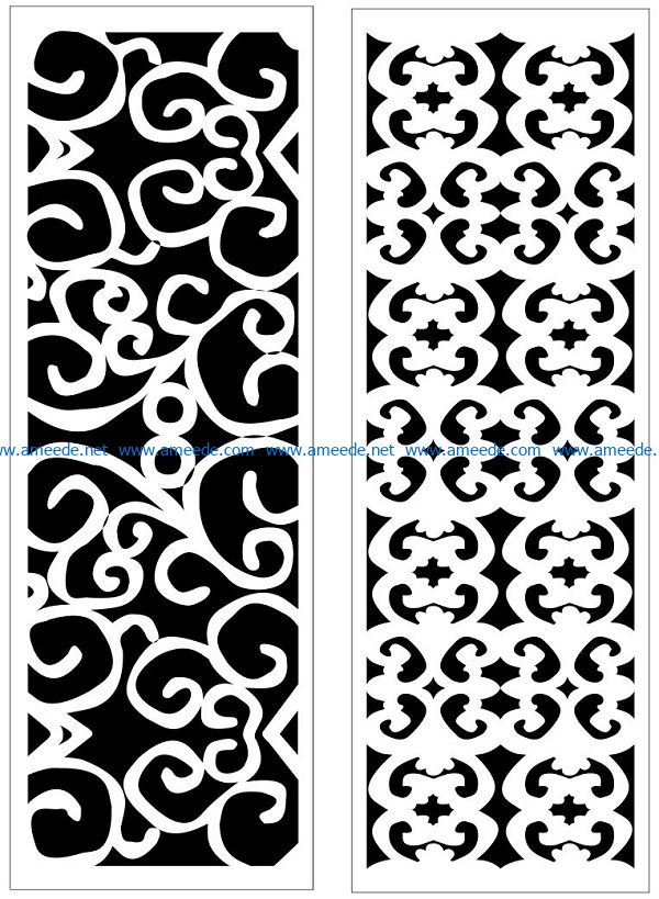 Design pattern panel screen AN00070834 file cdr and dxf free vector download for Laser cut CNC