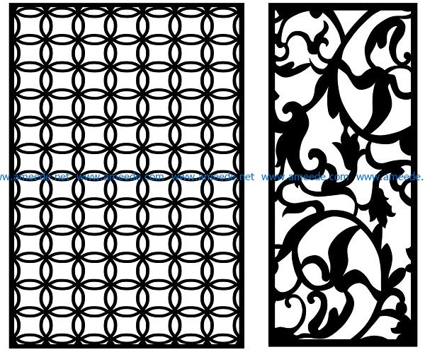 Design pattern panel screen AN00070840 file cdr and dxf free vector download for Laser cut CNC