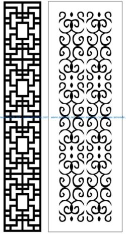 Design pattern panel screen AN00070842 file cdr and dxf free vector download for Laser cut CNC