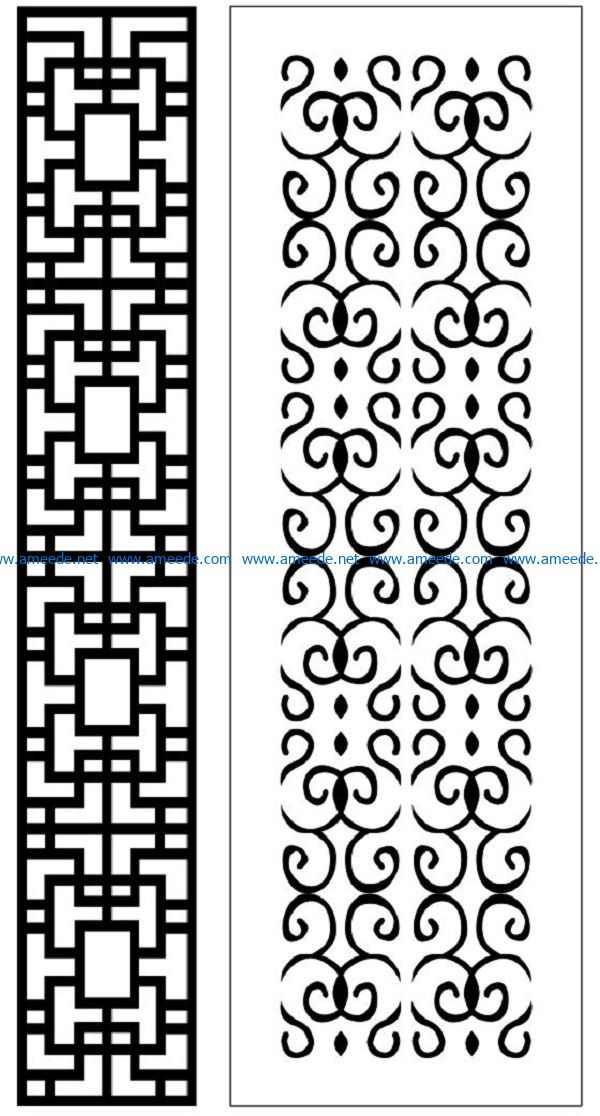 Design pattern panel screen AN00070841 file cdr and dxf free vector download for Laser cut CNC