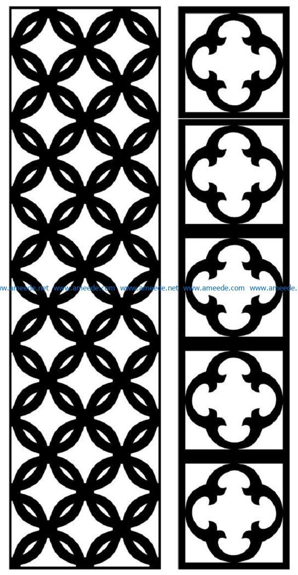 Design pattern panel screen AN00070845 file cdr and dxf free vector download for Laser cut CNC
