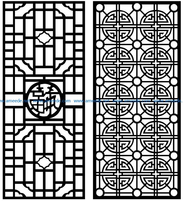 Design pattern panel screen AN00070849 file cdr and dxf free vector download for Laser cut CNC
