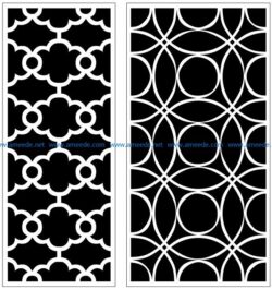 Design pattern panel screen AN00070852 file cdr and dxf free vector download for Laser cut CNC
