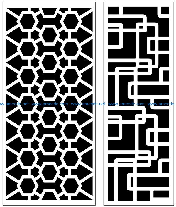 Design pattern panel screen AN00070853 file cdr and dxf free vector download for Laser cut CNC