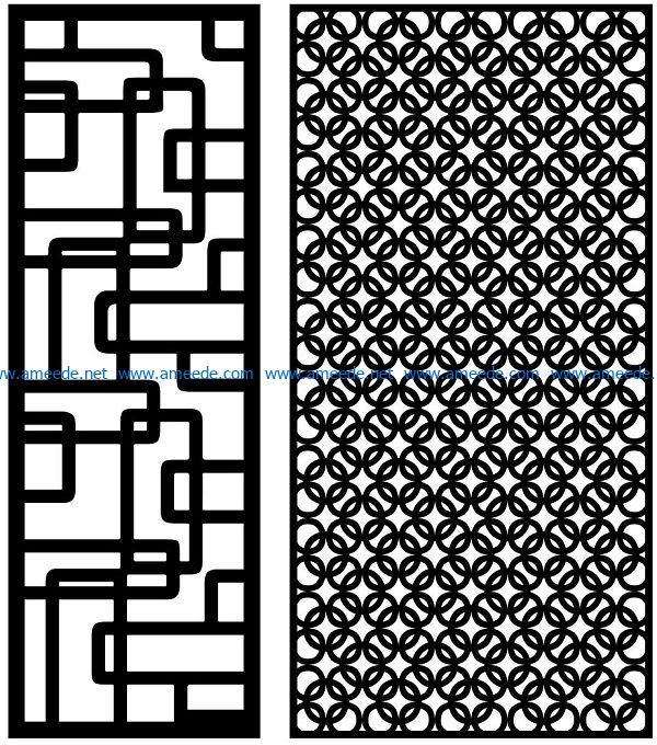 Design pattern panel screen AN00070854 file cdr and dxf free vector download for Laser cut CNC