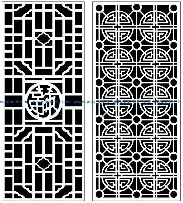 Design pattern panel screen AN00070856 file cdr and dxf free vector download for Laser cut CNC