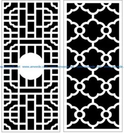 Design pattern panel screen AN00070857 file cdr and dxf free vector download for Laser cut CNC