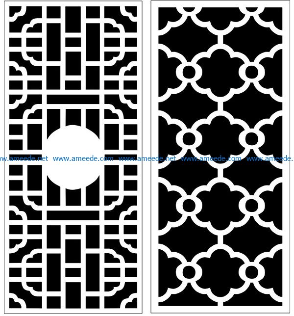 Design pattern panel screen AN00070857 file cdr and dxf free vector download for Laser cut CNC