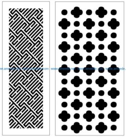 Design pattern panel screen AN00070860 file cdr and dxf free vector download for Laser cut CNC