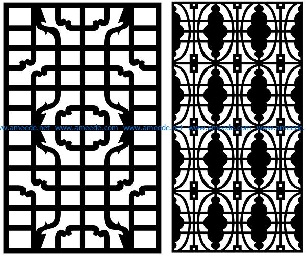 Design pattern panel screen AN00070861 file cdr and dxf free vector download for Laser cut CNC