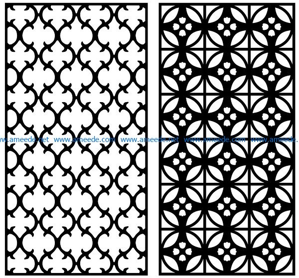 Design pattern panel screen AN00070862 file cdr and dxf free vector download for Laser cut CNC