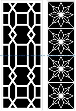 Design pattern panel screen AN00070863 file cdr and dxf free vector download for Laser cut CNC
