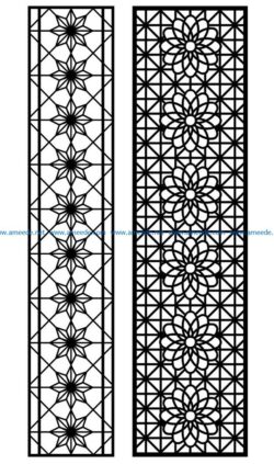 Design pattern panel screen AN00070864 file cdr and dxf free vector download for Laser cut CNC