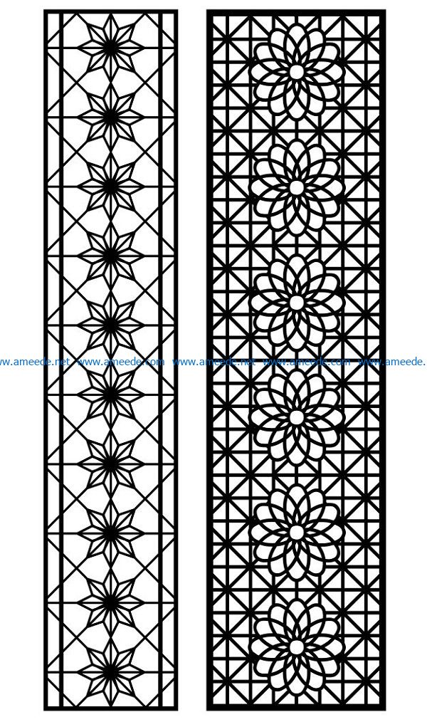 Design pattern panel screen AN00070864 file cdr and dxf free vector download for Laser cut CNC