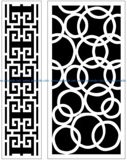 Design pattern panel screen AN00070866 file cdr and dxf free vector download for Laser cut CNC