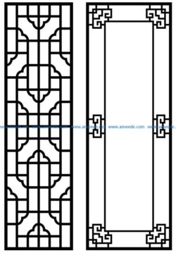 Design pattern panel screen AN00070867 file cdr and dxf free vector download for Laser cut CNC
