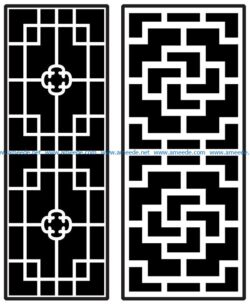 Design pattern panel screen AN00070868 file cdr and dxf free vector download for Laser cut CNC