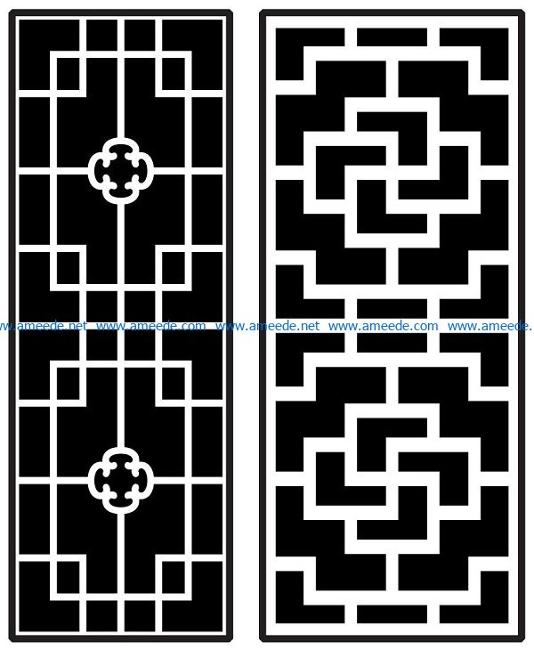 Design pattern panel screen AN00070868 file cdr and dxf free vector download for Laser cut CNC