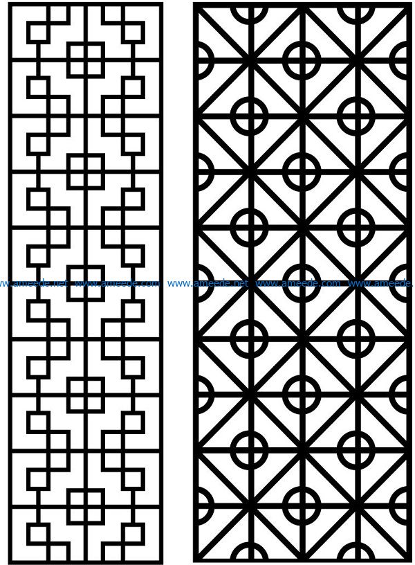 Design pattern panel screen AN00070870 file cdr and dxf free vector download for Laser cut CNC